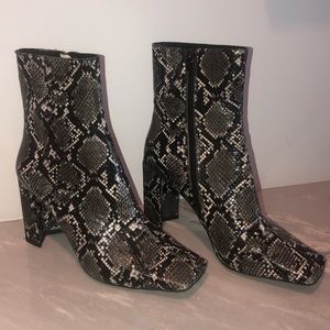 Jeffery Campbell Snakeskin Boot 8.5